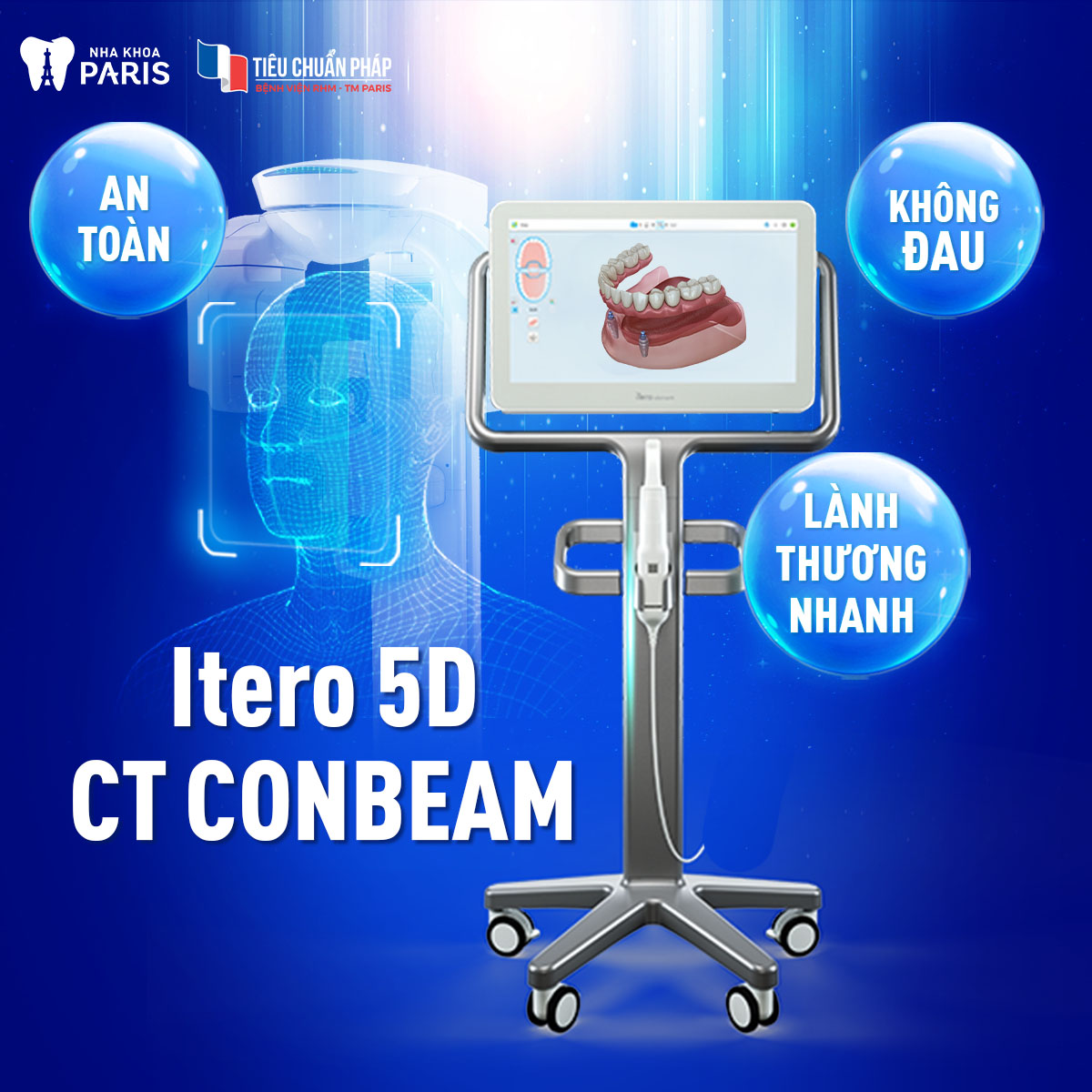 Nha khoa Paris sở hữu trang thiết bị hiện đại